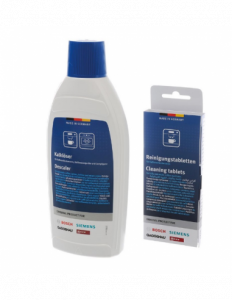 Cleaning tablets and Descaling Solution for Bosch Siemens Coffee Makers - 00311981