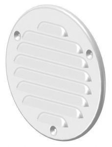 Circular Ventilation Grille, Metal, White, with Anti Insect Net, diameter 100MM