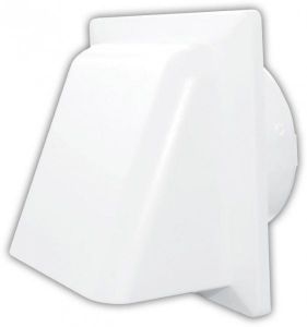 Cowled Wall Outlet With Flap, diameter 100MM