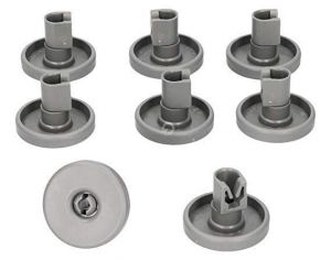 Lower Basket Wheels (Set of 8 Pieces) for Electrolux AEG Zanussi Dishwashers - 50269971003