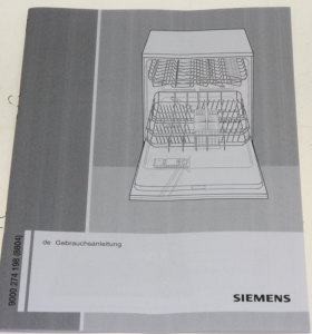 Instruction Manual for Bosch Siemens Dishwashers - Part nr. BSH 00560671