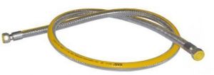 Gas Connection Hose, 100CM for Ovens & Gas Hobs, DN12, Gasflex MM1/2X1/2