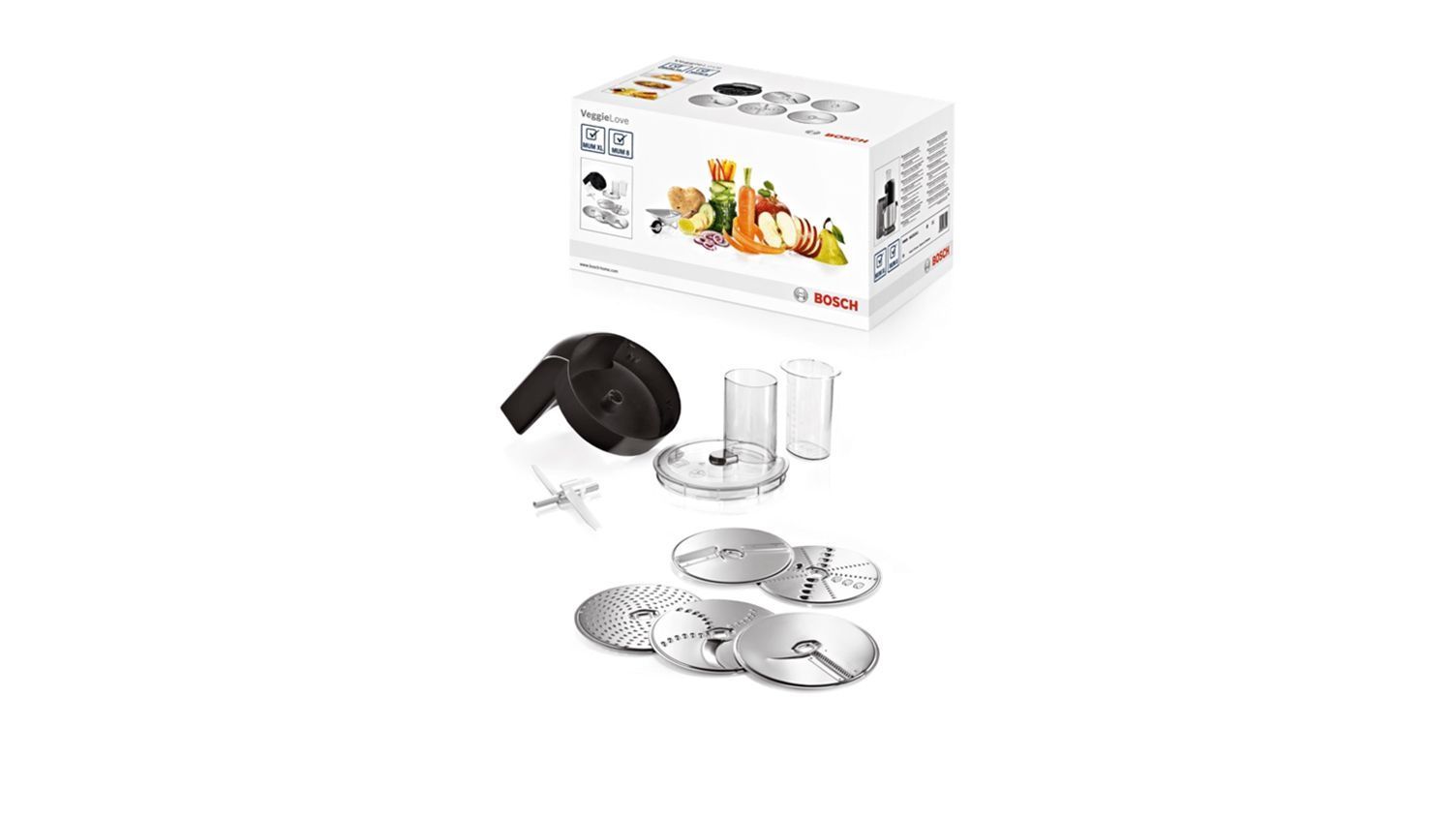 Slicer Including Discs, VeggieLove Set for Bosch Siemens Food Processors - 00576587 BSH