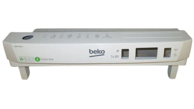 White Control Panel for Beko Blomberg Dishwashers - 1780266200 Beko / Blomberg