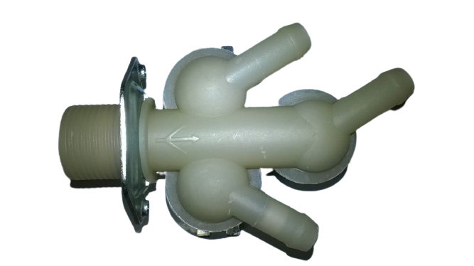 Three Way Valve (180°, Water Inlet 3/4", Output 12mm, 230V) for Universal Washing Machines