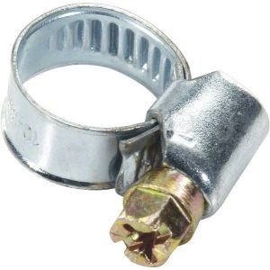 Hose Clamp, Galvanized Material, for Fastening Hoses with a Diameter of 10-16 mm for Universal Washing Machines