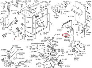 Pipe Nut for Bosch Siemens Dishwashers - Part nr. BSH 00151879 BSH - Bosch / Siemens