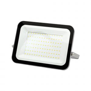 Tesla - LED flood light 100W, SMD, AC220-240V, 3000K, 80lm/W, RA70, IP65, 260*200*20mm, 30cm cable