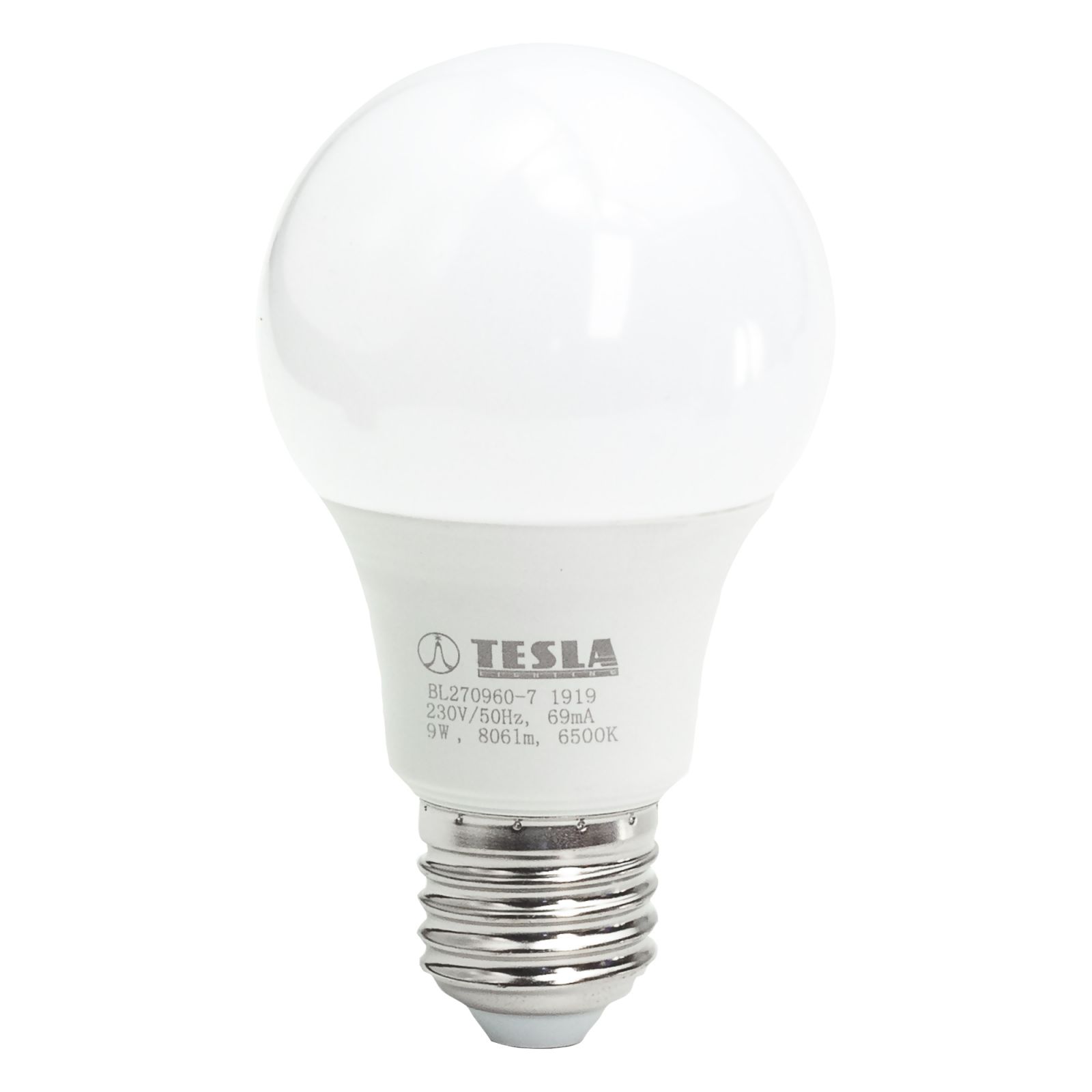 Tesla - LED BULB E27, 9W, 230V, 806lm, 6500K, 220° Tesla Lighting