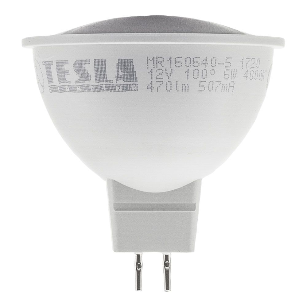 Tesla - LED MR16, 6W, 12V, 470lm, 4000K, 100° Tesla Lighting