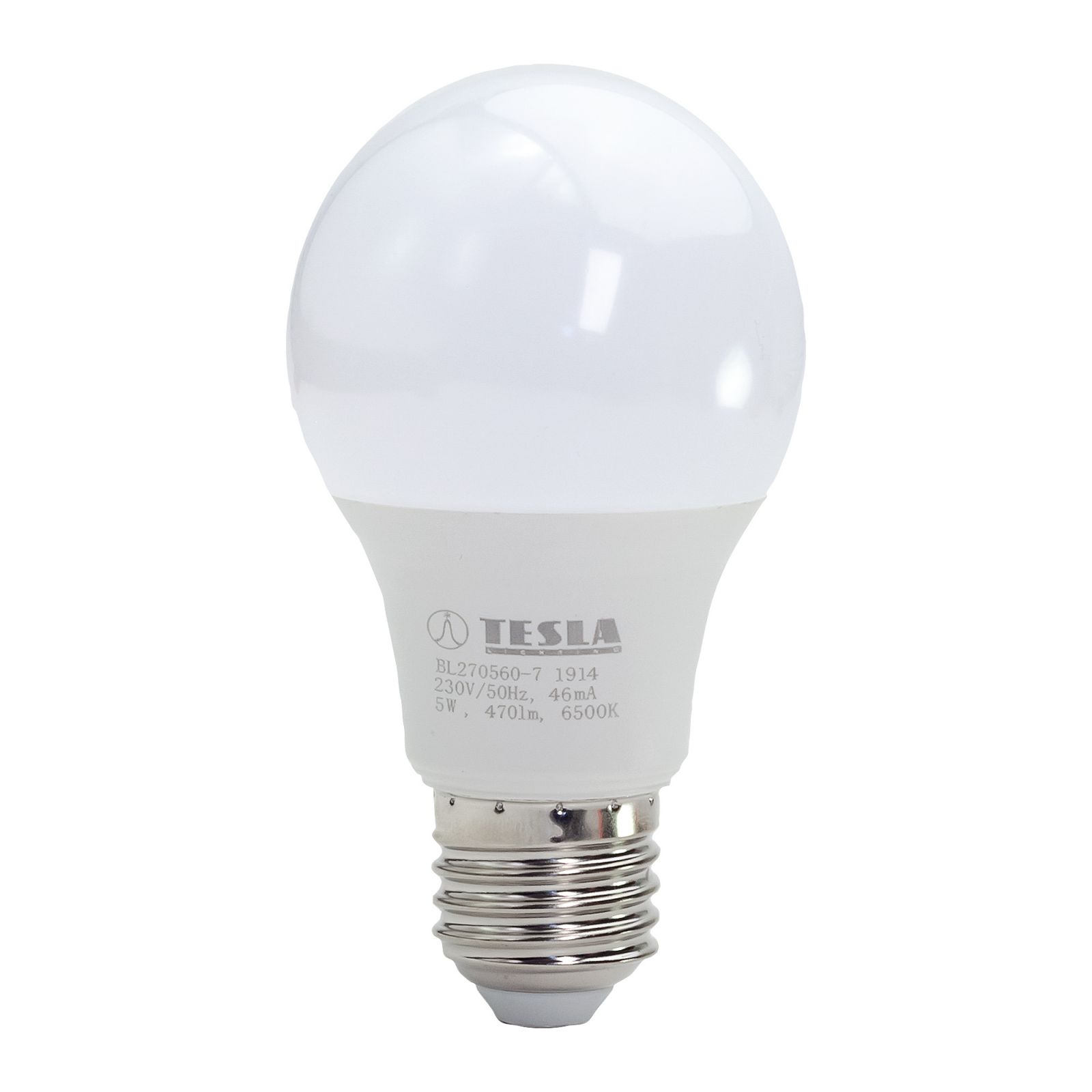 Tesla - LED BULB E27, 5W, 230V, 470lm, 6500K, 220° Tesla Lighting