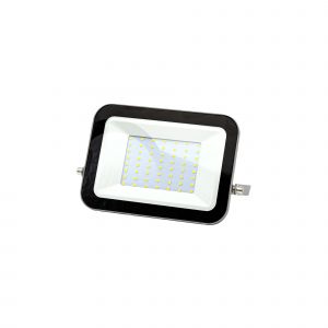 Tesla - LED flood light 50W, SMD, AC220-240V, 80lm/W, 3000K, RA70, IP65, 206*146*36mm, cable 30cm