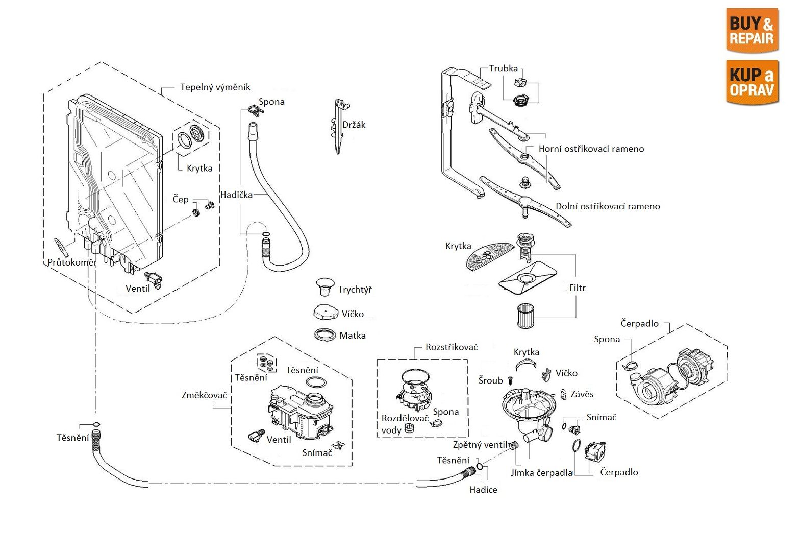 Dishwasher Spare Parts & Accessories - Electric Circuit